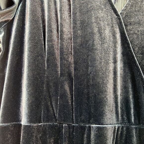 Blush Mark Dreaming of You French Blue Velvet Maxi Dress size 2X - Picture 8 of 16